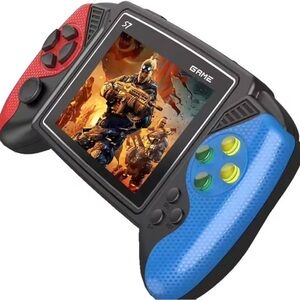 S7 Portable Gaming Console - Black, Red, and Blue